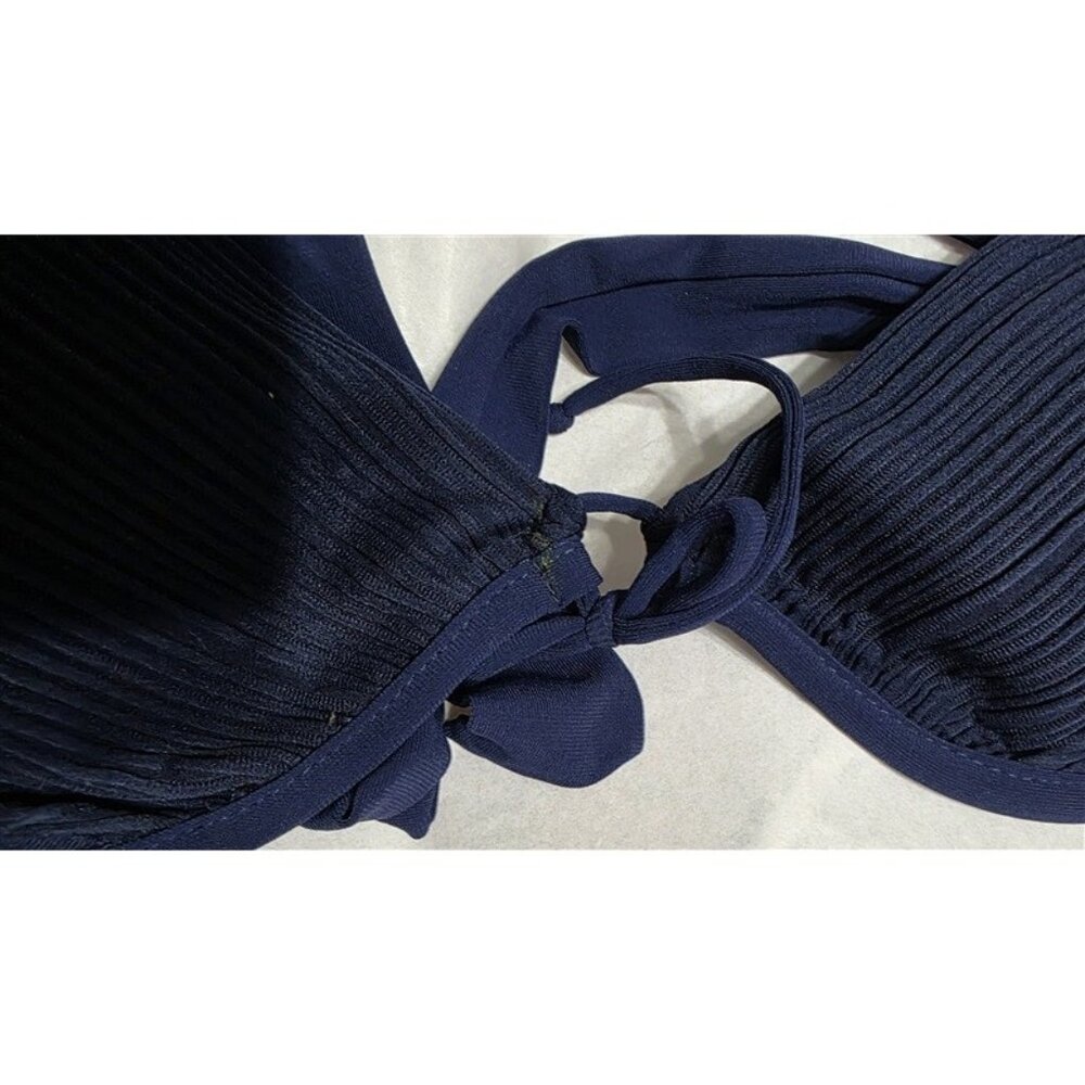 Nwt Robin Piccone M Solid Pleated Underwired Biki… - image 3